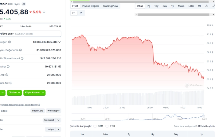 Sudden Fall in the Crypto Market: Bitcoin Price Declined by 5%