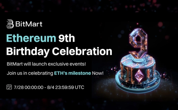 BitMart Ends Successful Campaign Celebrating Ethereum's 9th Anniversary!