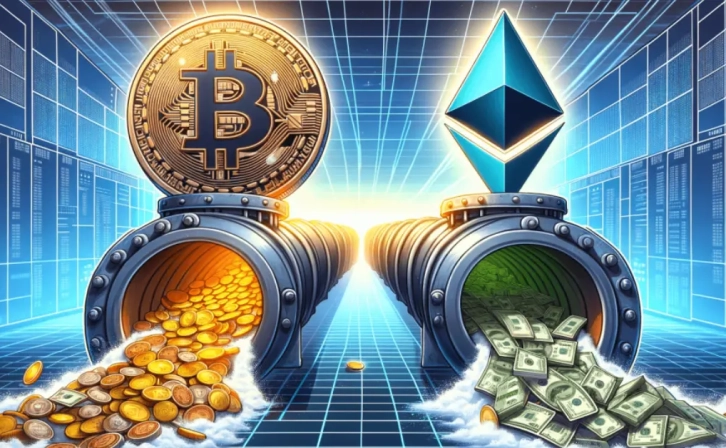 Increase in Bitcoin ETFs, Decrease in Ether ETFs!