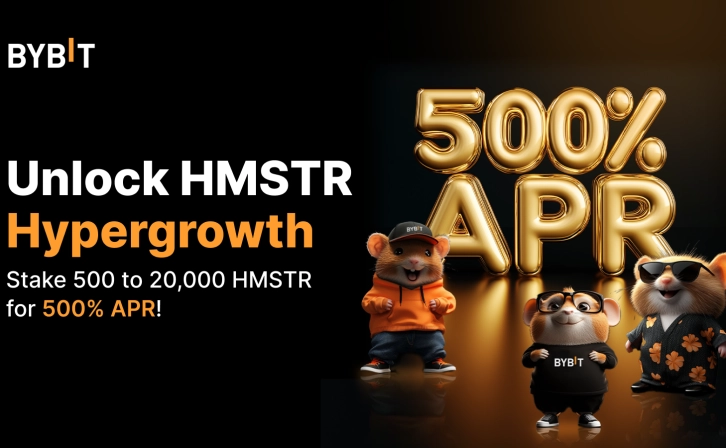 500% Annual Return Opportunity for HMSTR Holders with Bybit!