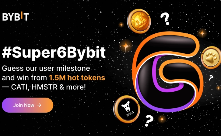 Bybit Celebrates its 6th Anniversary with the Distribution of 1.5 Million Tokens!