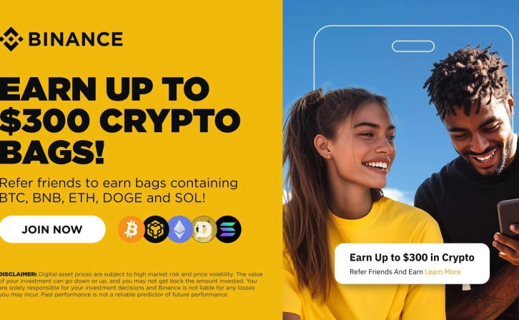 Get Started in Crypto with Binance: Earn Crypto Bag with $100 Transaction