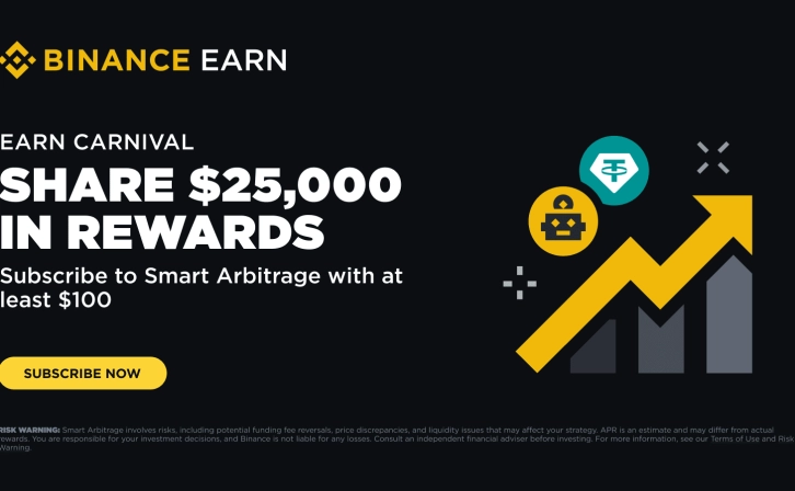 Don't Miss the 25,000 USDC Reward with Binance Earn!