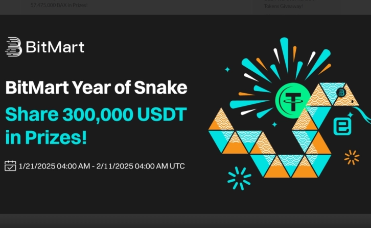 Big Campaign with 300,000 USDT Award from BitMart for the Year of the Snake