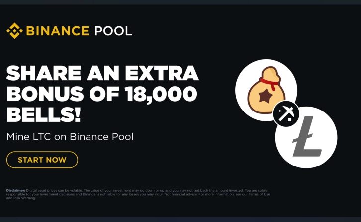 Win 18,000 Bells with LTC mining at Binance Pool!