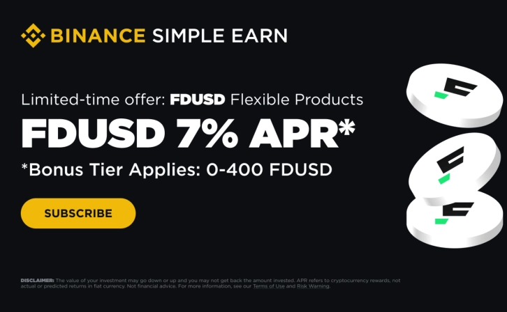 Binance Earn: FDUSD campaign has started!
