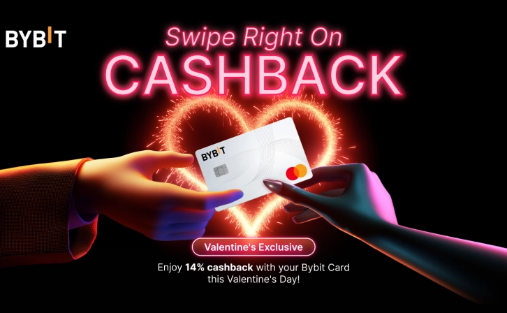 14 %Cashback Campaign from Bybit for Valentine's Day