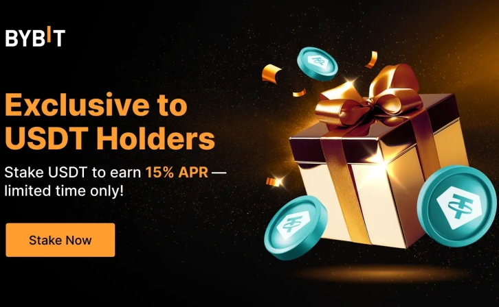 15 %APR and 300,000 USDT award opportunity for USDT owners from Bybit