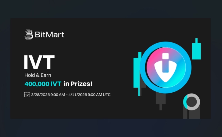 Bitmart IVT Hold & Earn Event: 400,000 IVT award distribution!