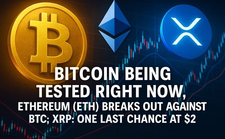 Bitcoin in the dangerous area, Ethereum gains strength, XRP uses its last chance