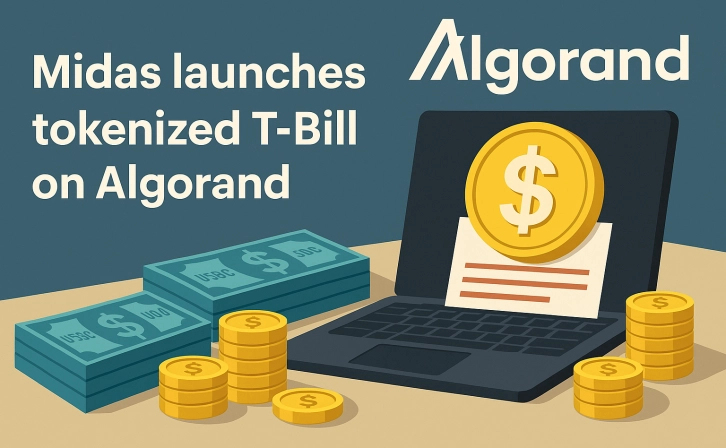 A first in the history of crypto from Midas: the US Treasury Bill token Mtbıll started on Algorand