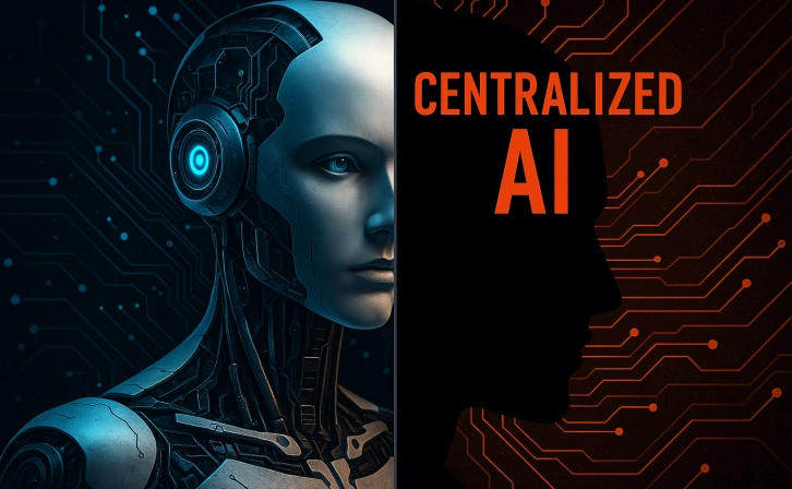 Central artificial intelligence threatens digital democracy: for deai either now or never