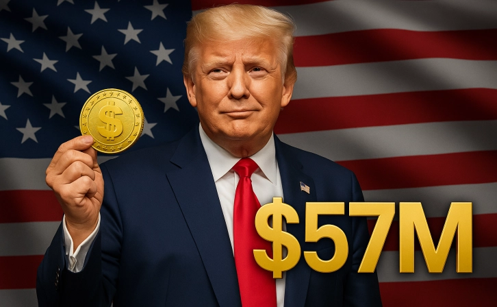 Trump earned $ 57 million from Wlfi token sales: intense interest in crypto assets