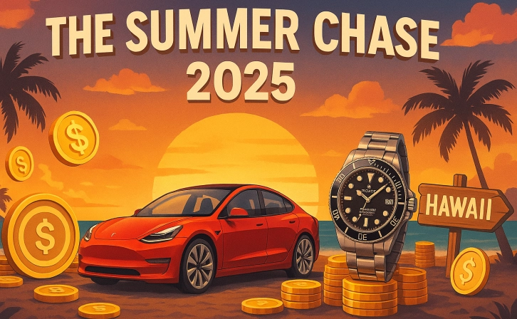 The giant competition from Deribit and Signalplus: “The Summer Chase 2025” started - the award pool is 300,000+ USDC!