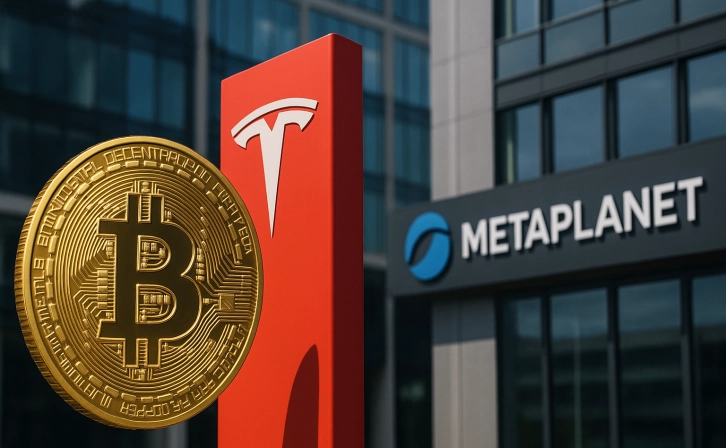 Metaplanet left Tesla behind: the largest 5th corporate Bitcoin