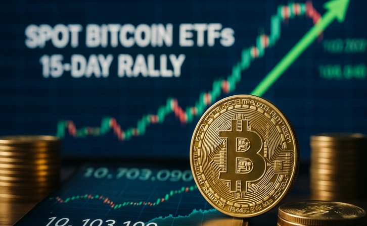 15 -day uninterrupted entry to Bitcoin ETFs: approached 5 billion dollars